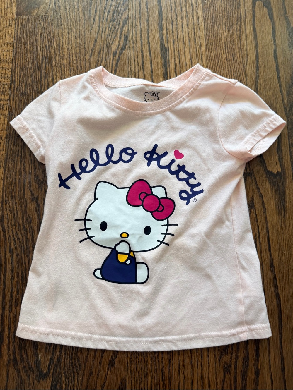 Hello Kitty Apricot Graphic T-Shirt Size 4